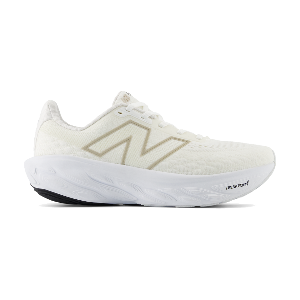 New Balance Women s Fresh Foam X 1080 v14 White Light Gold Metallic Se Play Stores Inc
