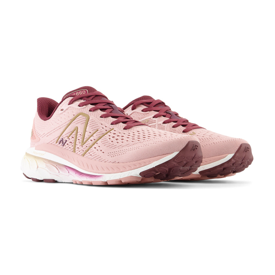 New Balance Women's Fresh Foam X 860 v13 Pink Moon/NB Burgundy