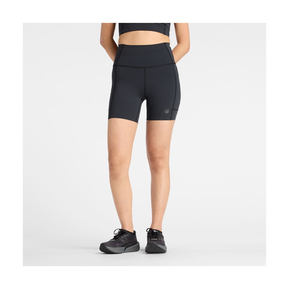 New Balance Women's RC Elite Storage Short 6" Black