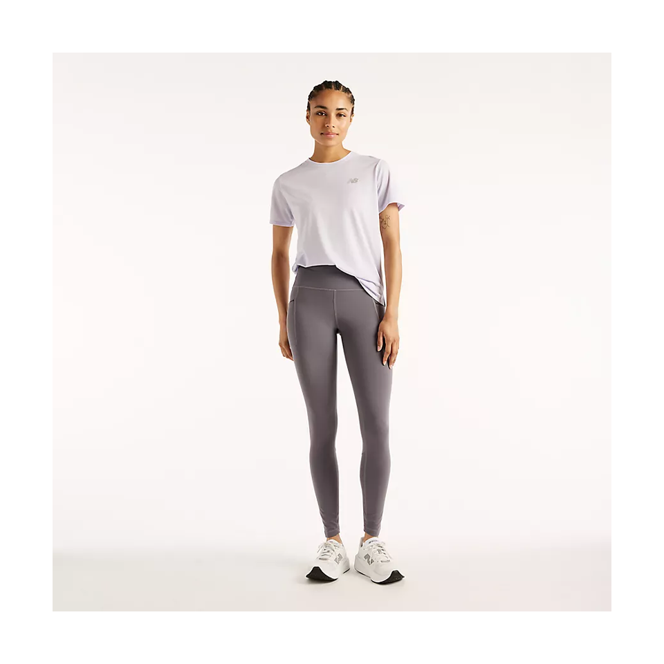 New Balance Women's Reflective RC Heat Legging 27" Neptune Grey