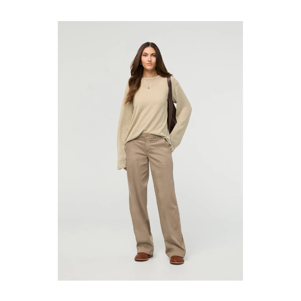 DUER Women's Deluxe Twill Trouser Desert Tan Main image