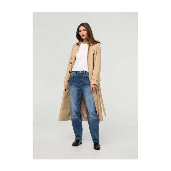 DUER Women's Performance Denim+ Utility Pant Medium Stone