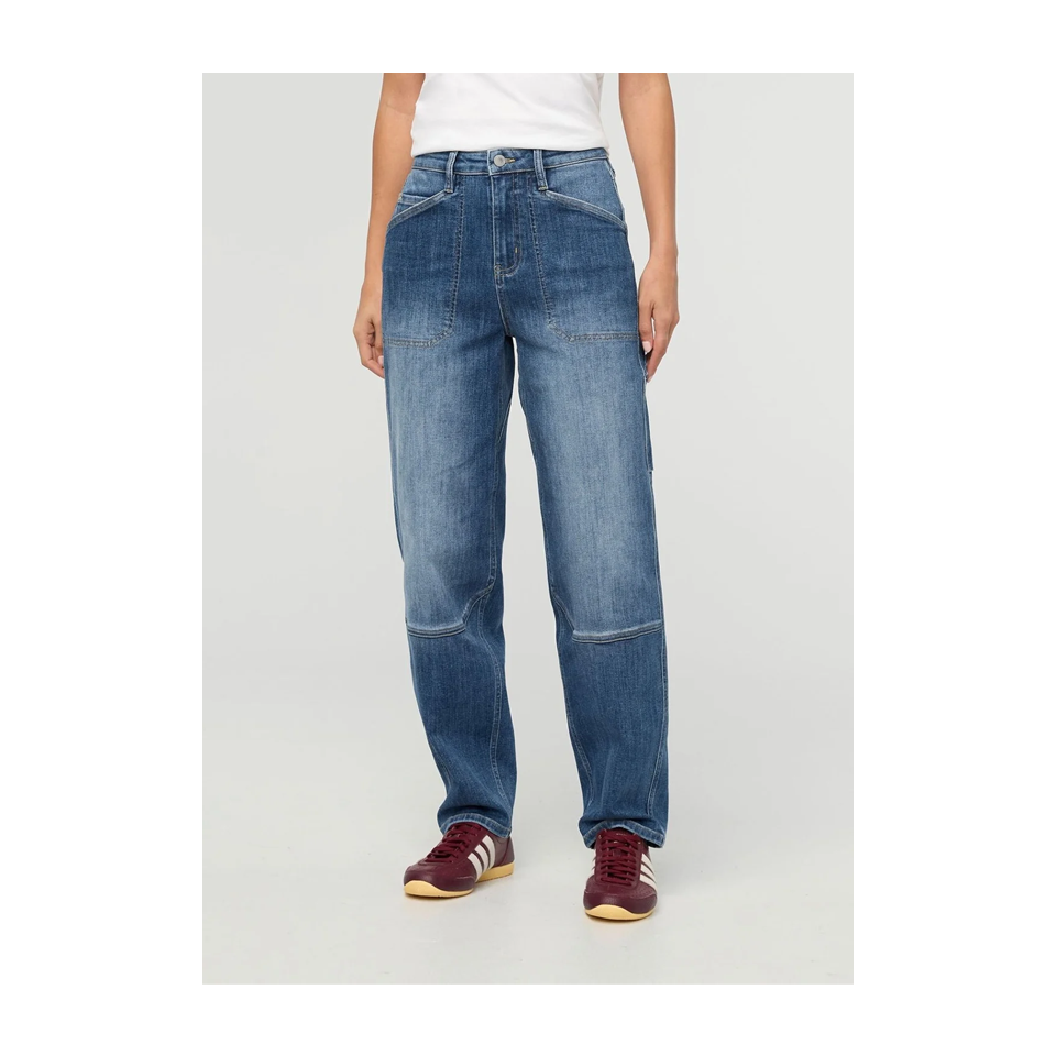DUER Women's Performance Denim+ Utility Pant Medium Stone Secondary image
