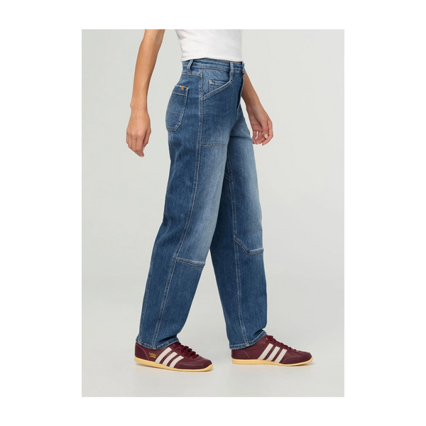 DUER Women's Performance Denim+ Utility Pant Medium Stone