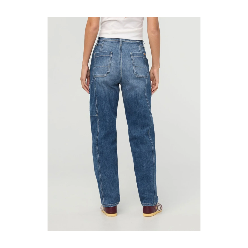 DUER Women's Performance Denim+ Utility Pant Medium Stone