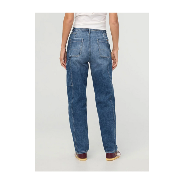 DUER Women's Performance Denim+ Utility Pant Medium Stone