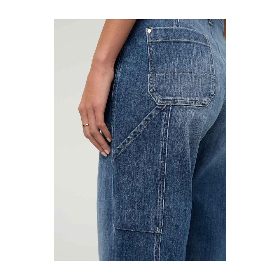 DUER Women's Performance Denim+ Utility Pant Medium Stone