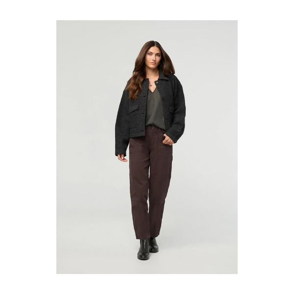 DUER Women's Stretch Canvas Utility Pant Garment Dye Espresso