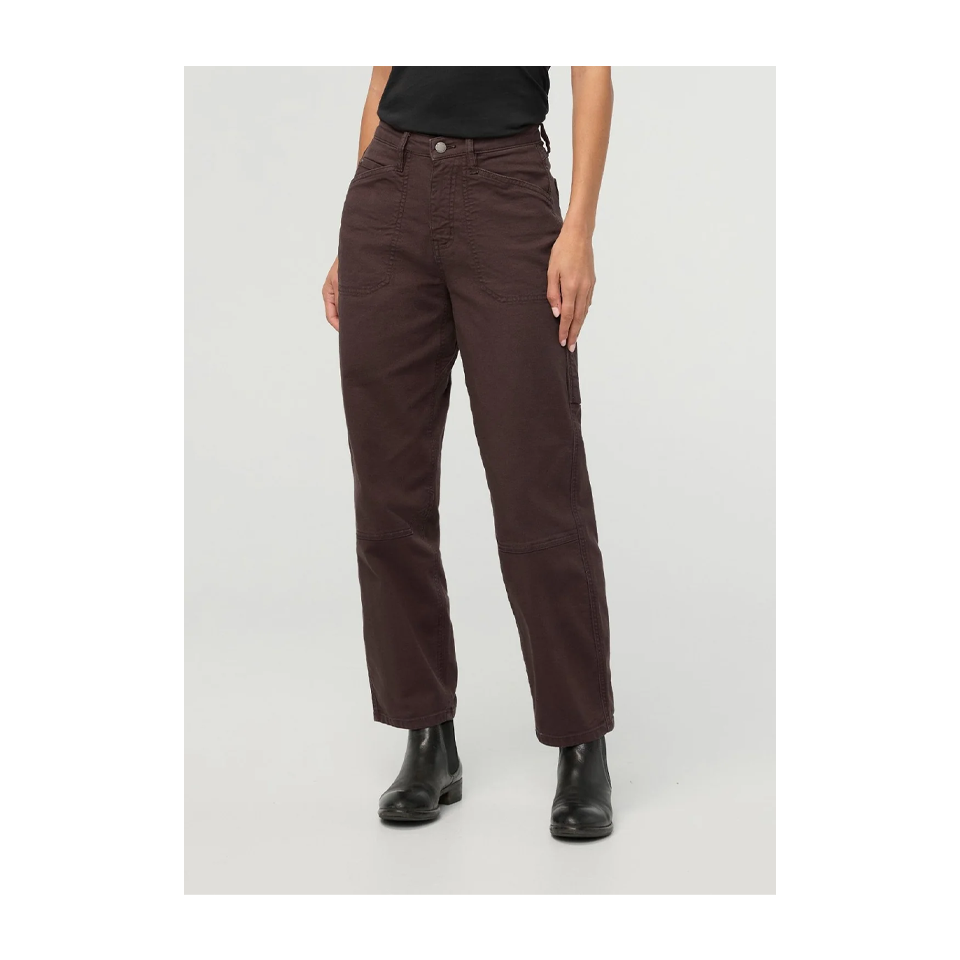 DUER Women's Stretch Canvas Utility Pant Garment Dye Espresso Secondary image