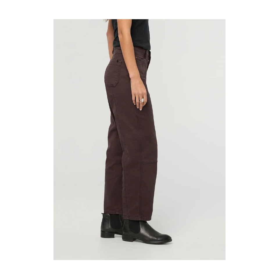DUER Women's Stretch Canvas Utility Pant Garment Dye Espresso