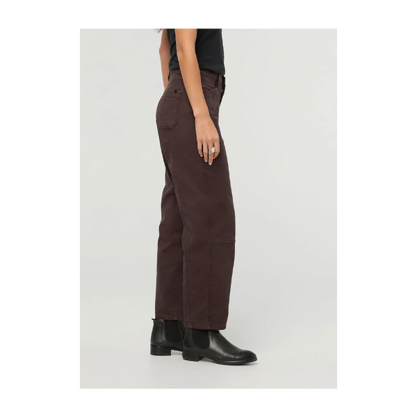 DUER Women's Stretch Canvas Utility Pant Garment Dye Espresso