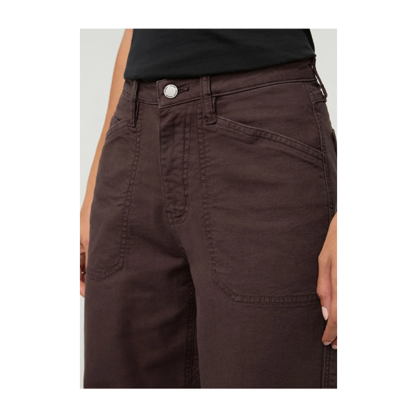 DUER Women's Stretch Canvas Utility Pant Garment Dye Espresso