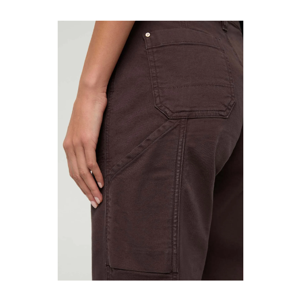 DUER Women's Stretch Canvas Utility Pant Garment Dye Espresso