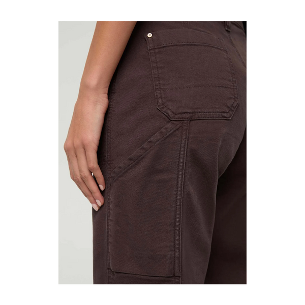 DUER Women's Stretch Canvas Utility Pant Garment Dye Espresso