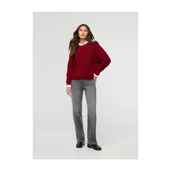 DUER Women's Performance Denim+ High Rise Straight Soft Grey