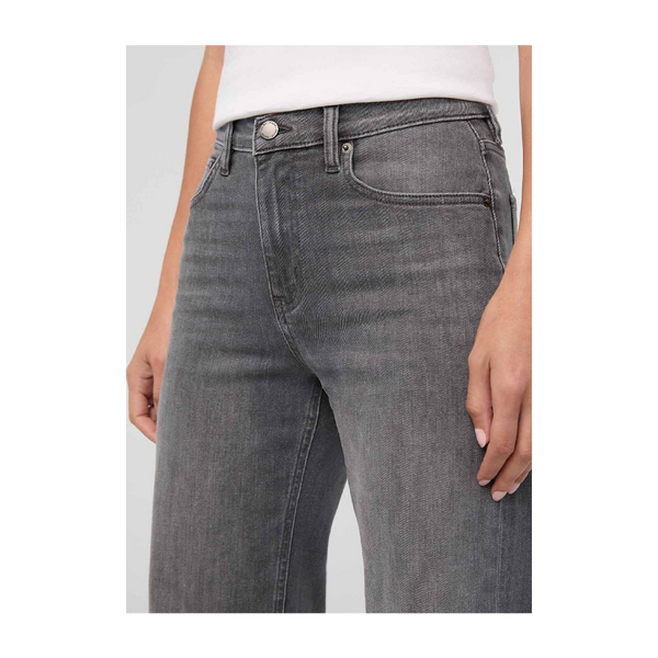 DUER Women's Performance Denim+ High Rise Straight Soft Grey