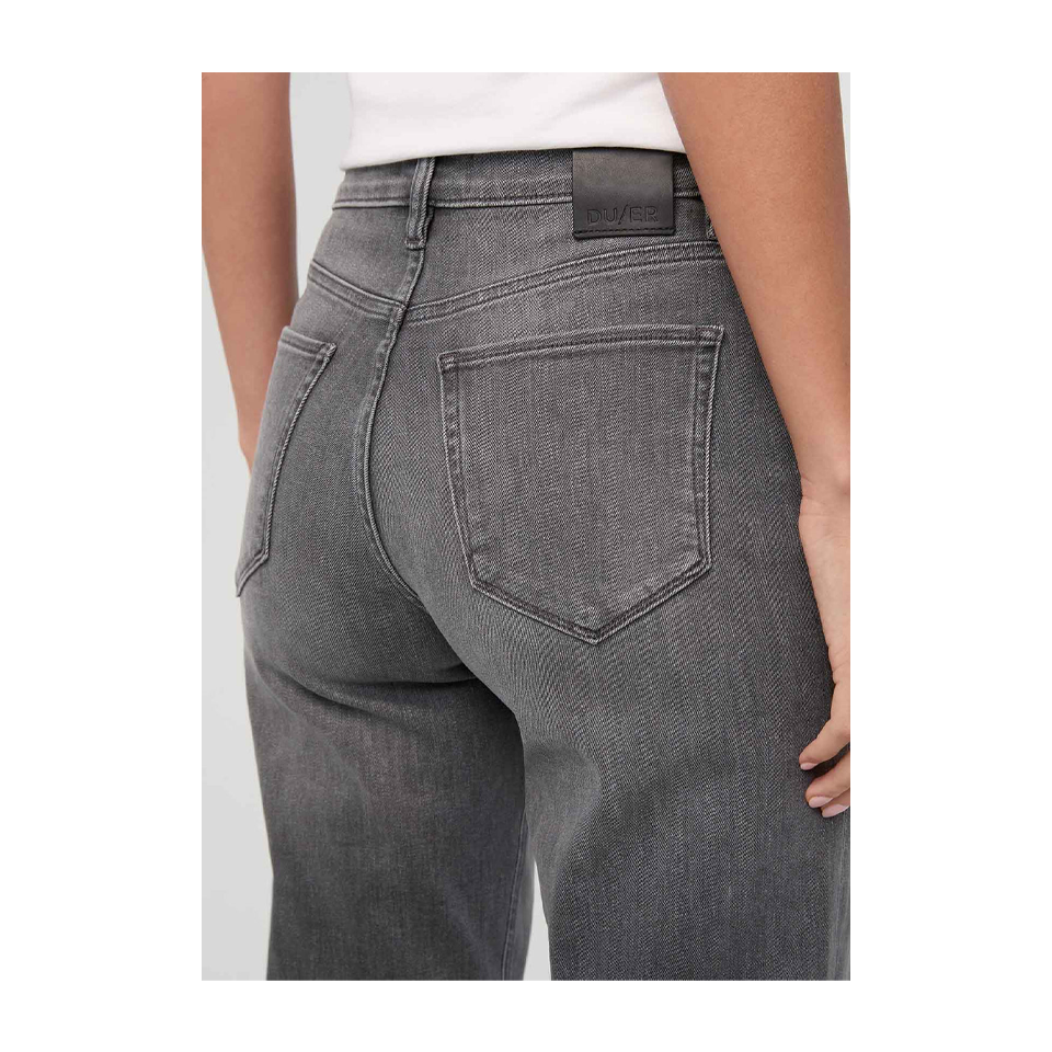 DUER Women's Performance Denim+ High Rise Straight Soft Grey