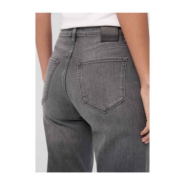 DUER Women's Performance Denim+ High Rise Straight Soft Grey