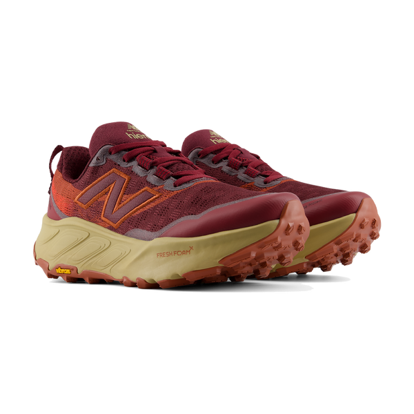 New Balance Women's Fresh Foam X Hierro v9 Wide Mulled Wine with Neo Flame
