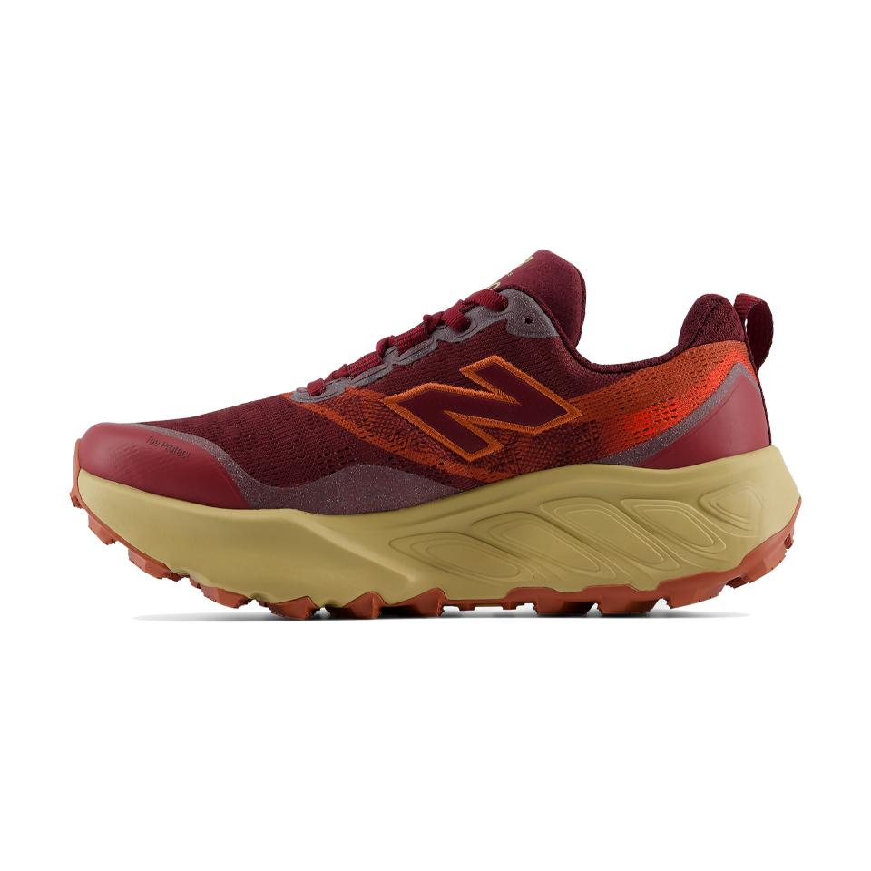 New Balance Women's Fresh Foam X Hierro v9 Wide Mulled Wine with Neo Flame