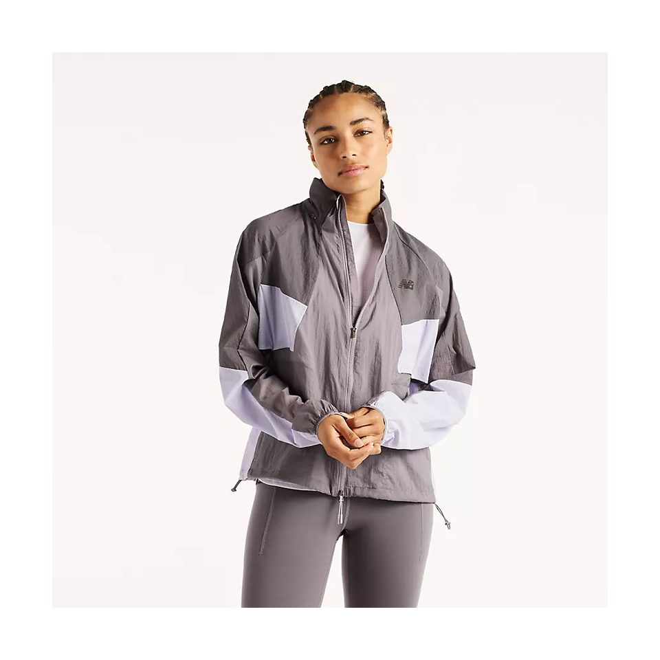 New Balance Women's Reflective RC Jacket Neptune Grey