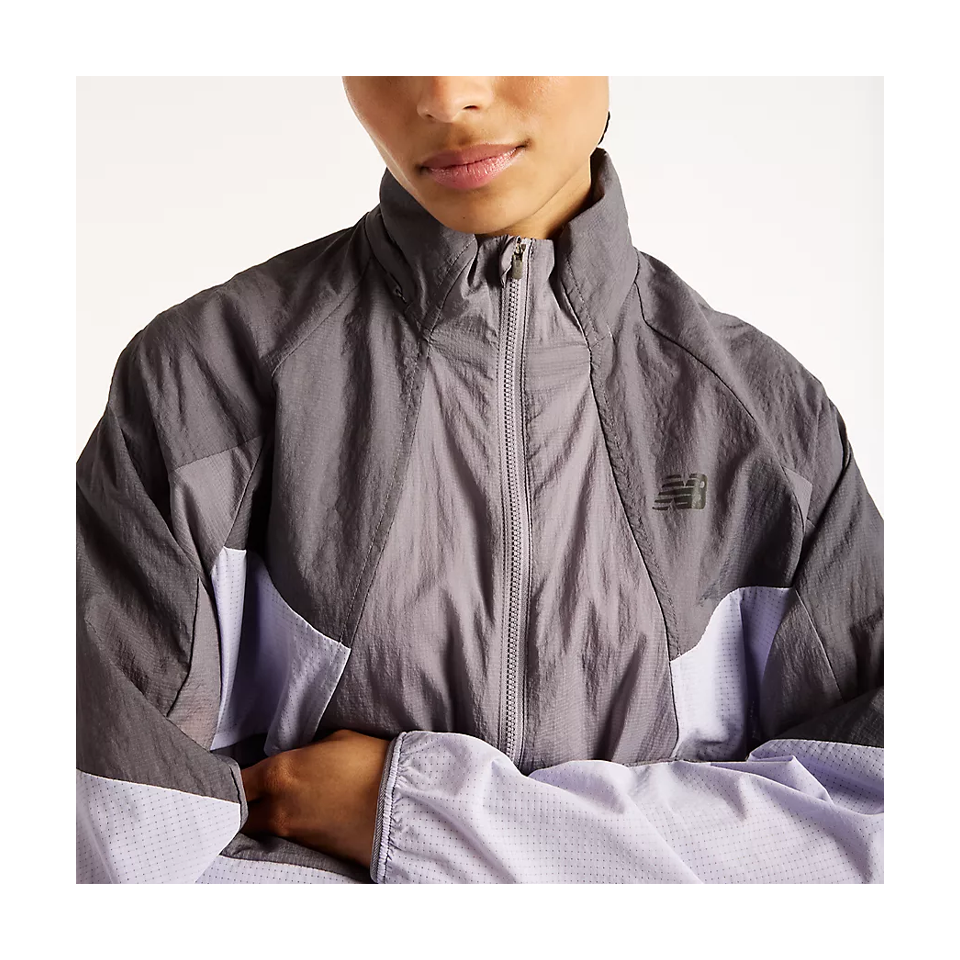 New Balance Women's Reflective RC Jacket Neptune Grey