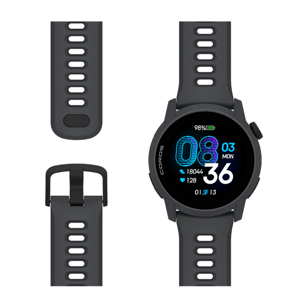 COROS PACE 4 Black Silicone Band