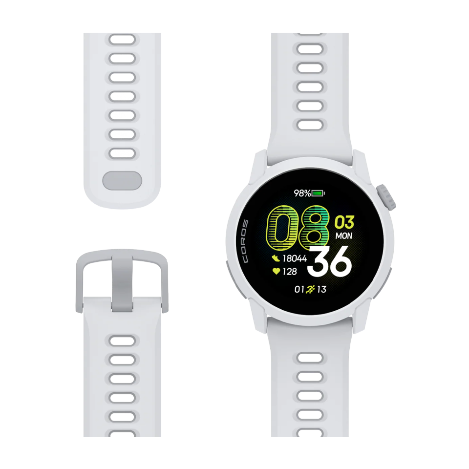 COROS PACE 4 White Silicone Band