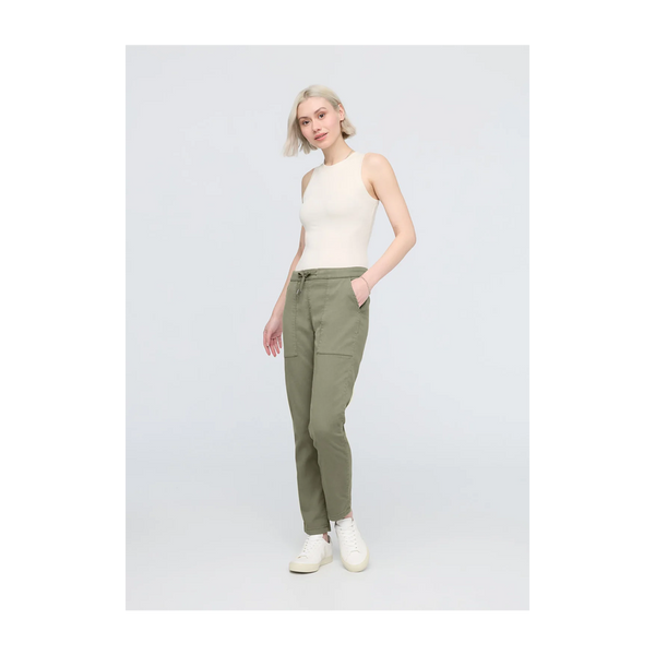 DUER Women's No Sweat Harbour Pant Light Olive