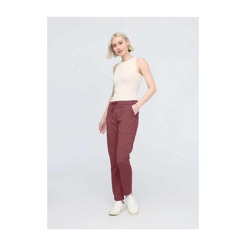 DUER Women's No Sweat Harbour Pant Red Clay Main image