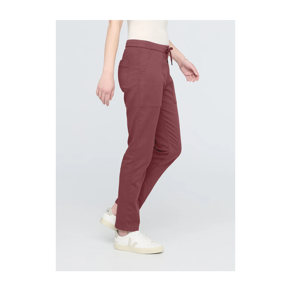 DUER Women's No Sweat Harbour Pant Red Clay
