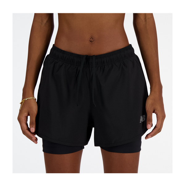 New Balance Women's Sport Essential 2-in-1 Short 3" Black
