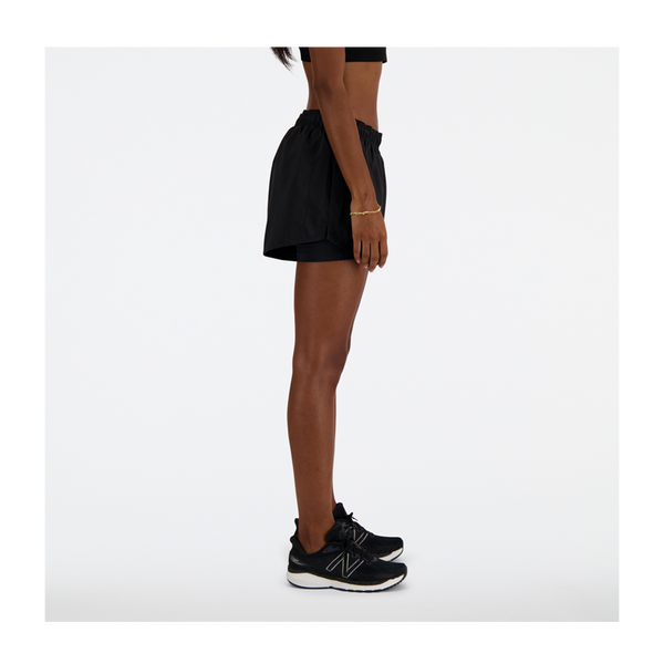 New Balance Women's Sport Essential 2-in-1 Short 3" Black