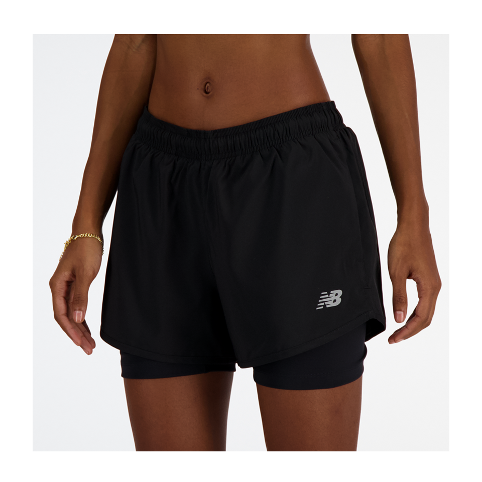 New Balance Women's Sport Essential 2-in-1 Short 3" Black Secondary image