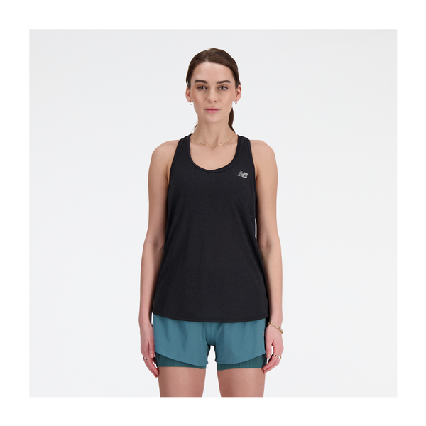 New Balance Women's Athletics Tank Black Heather