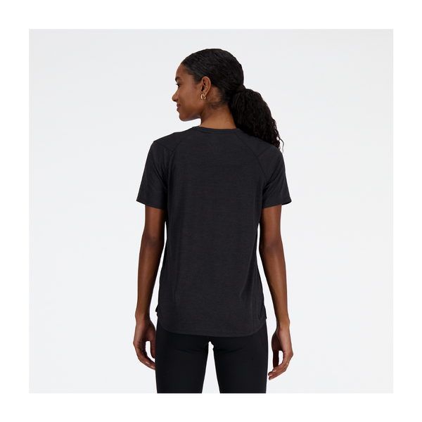 New Balance Women's Athletics T-Shirt Black Heather