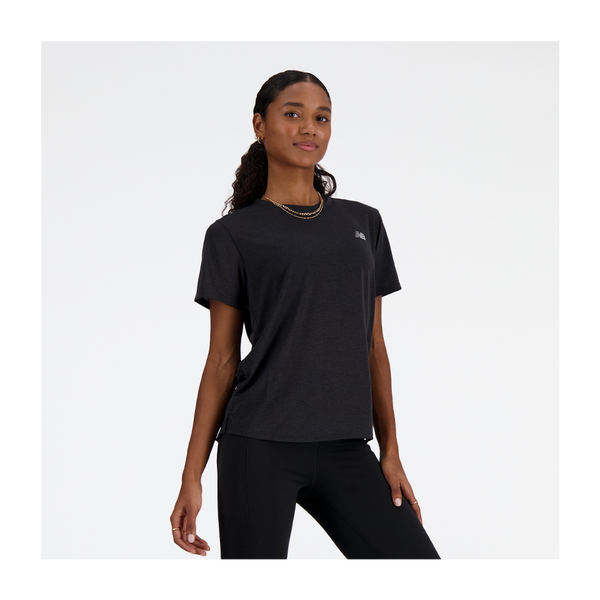 New Balance Women's Athletics T-Shirt Black Heather