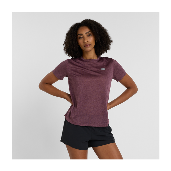 New Balance Women's Athletics T-Shirt Faded Plum