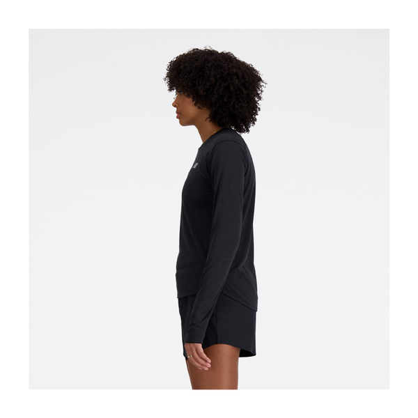 New Balance Women's Athletics Long Sleeve Black Heather