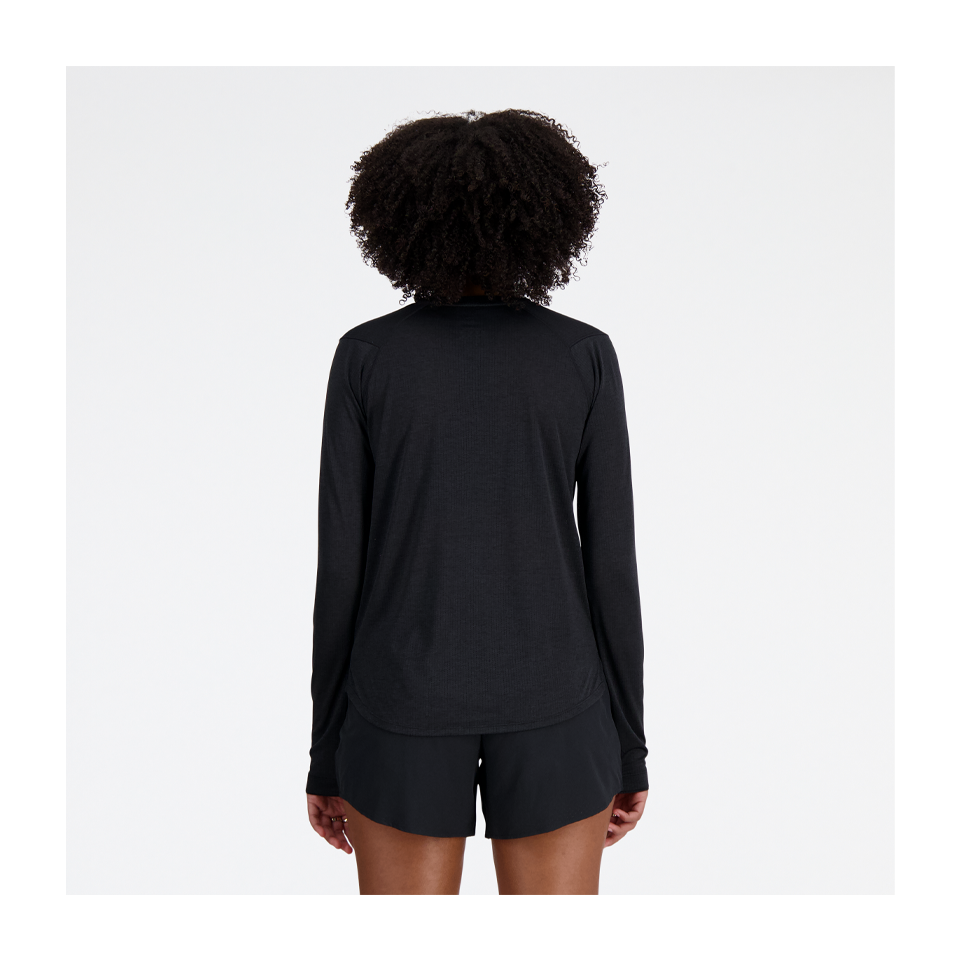 New Balance Women's Athletics Long Sleeve Black Heather