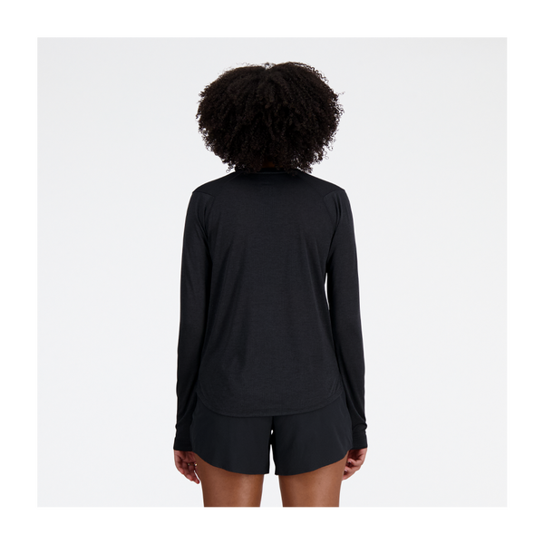 New Balance Women's Athletics Long Sleeve Black Heather