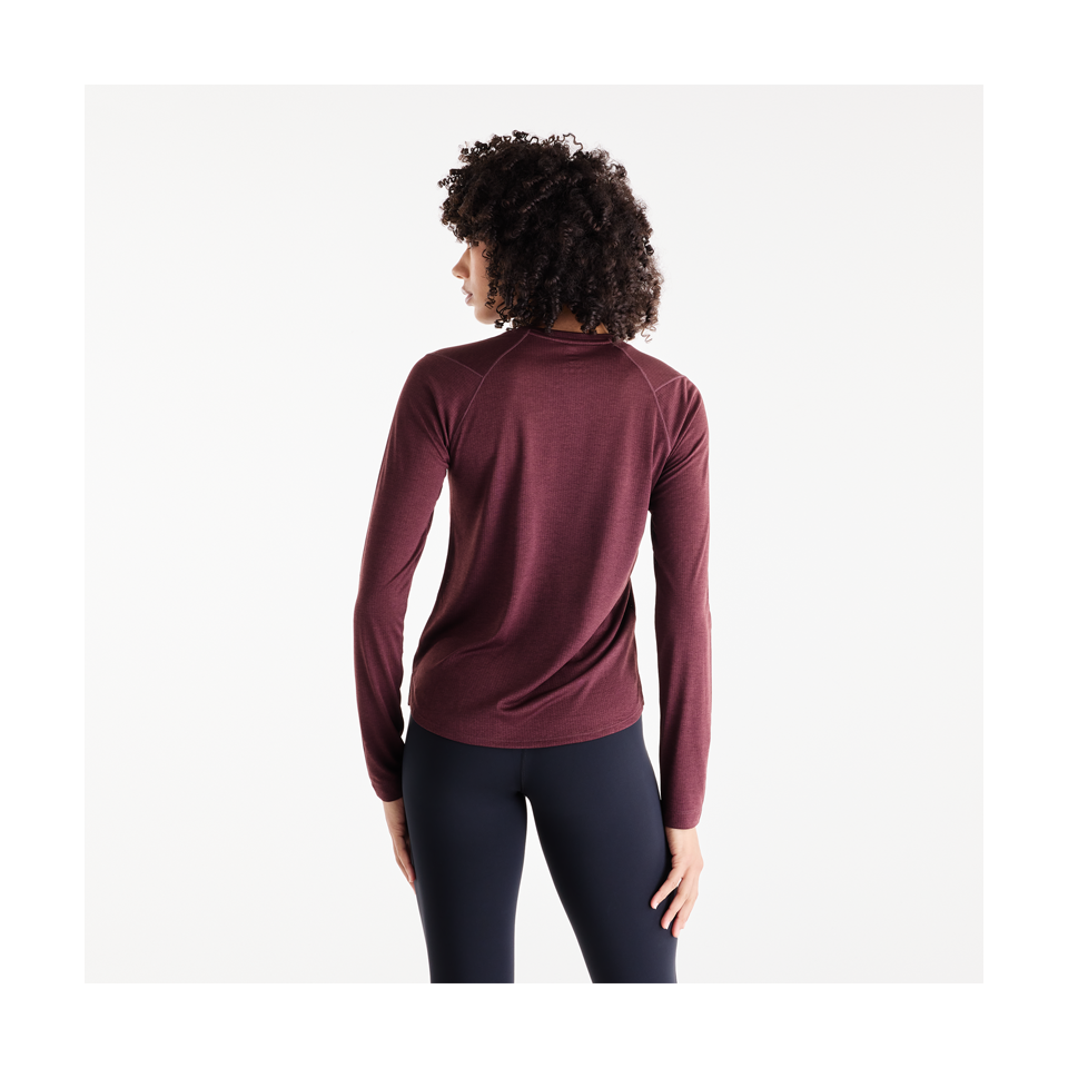 New Balance Women's RC Essential Long Sleeve Cherry Leather