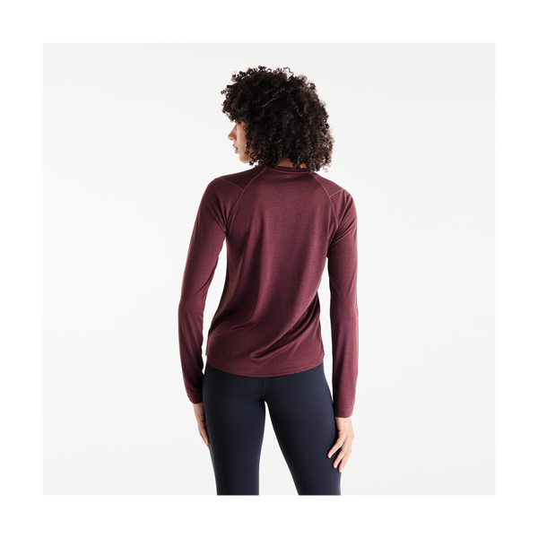New Balance Women's RC Essential Long Sleeve Cherry Leather