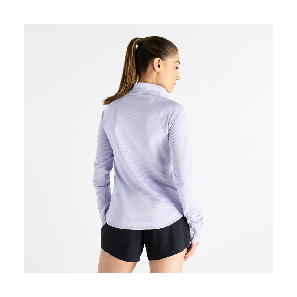 New Balance Women's RC Essential Heat Grid 1/2 Zip Smoked Violet
