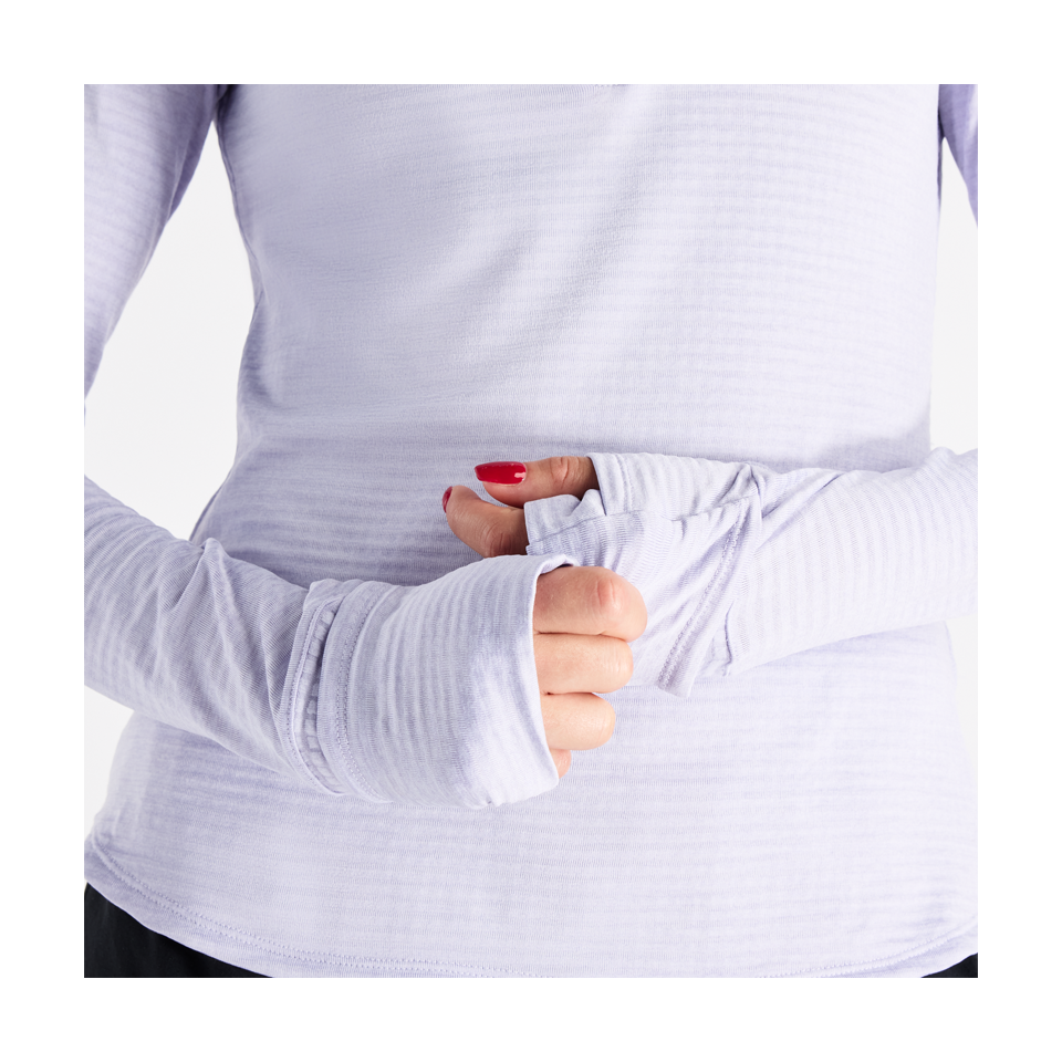 New Balance Women's RC Essential Heat Grid 1/2 Zip Smoked Violet