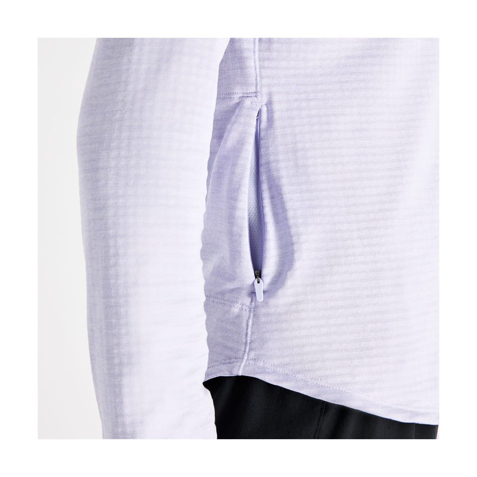 New Balance Women's RC Essential Heat Grid 1/2 Zip Smoked Violet
