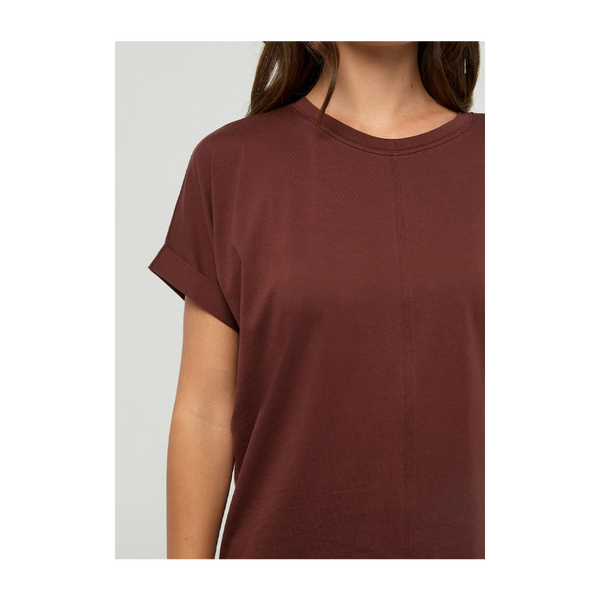 DUER Women's PurePima Dolman Tee Chestnut