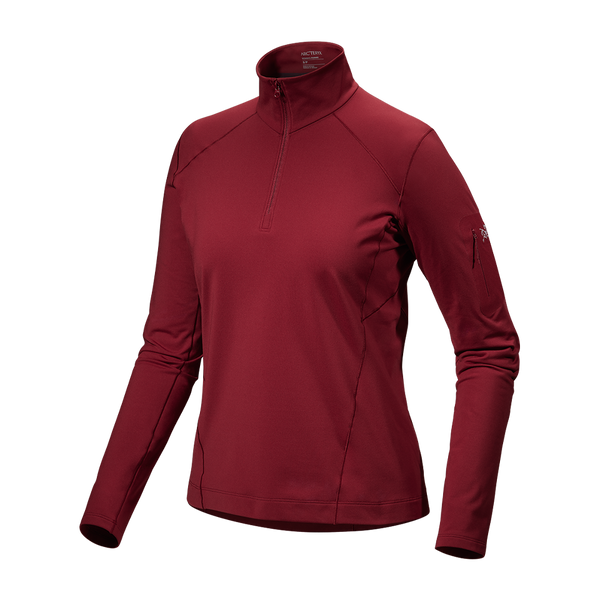 Arc'teryx Women's Rho Zip Neck Bordeaux