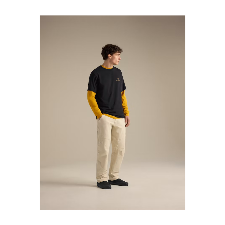 Arc'teryx Men's Kragg SL Cotton Bird Word Shirt SS 24K Black Secondary image