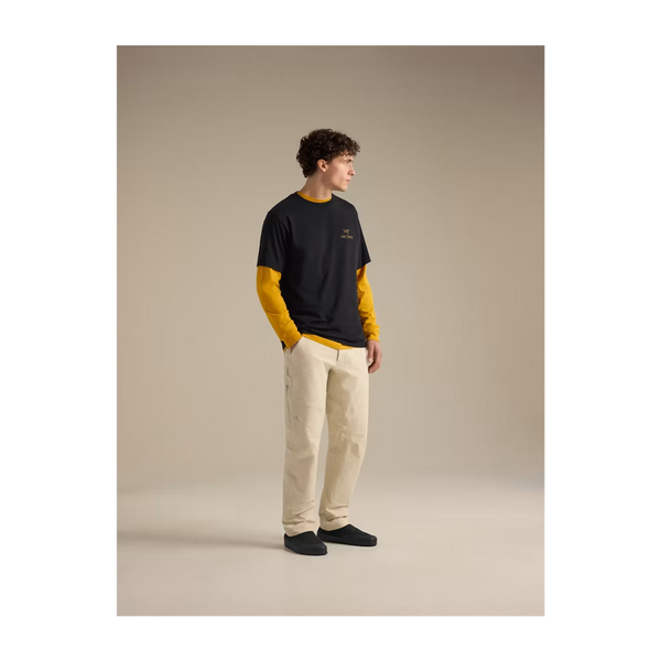 Arc'teryx Men's Kragg SL Cotton Bird Word Shirt SS 24K Black